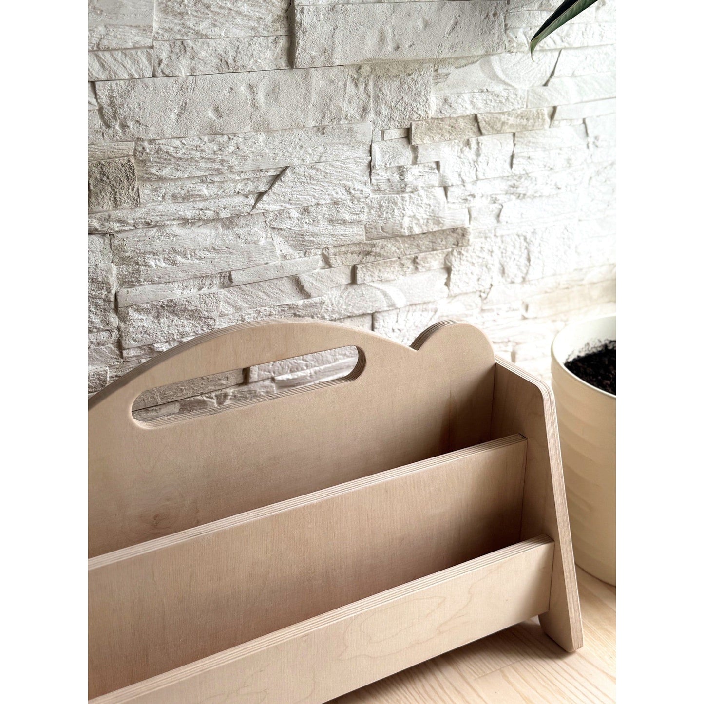 Montessori Double Sided Wooden Book Display For Kids