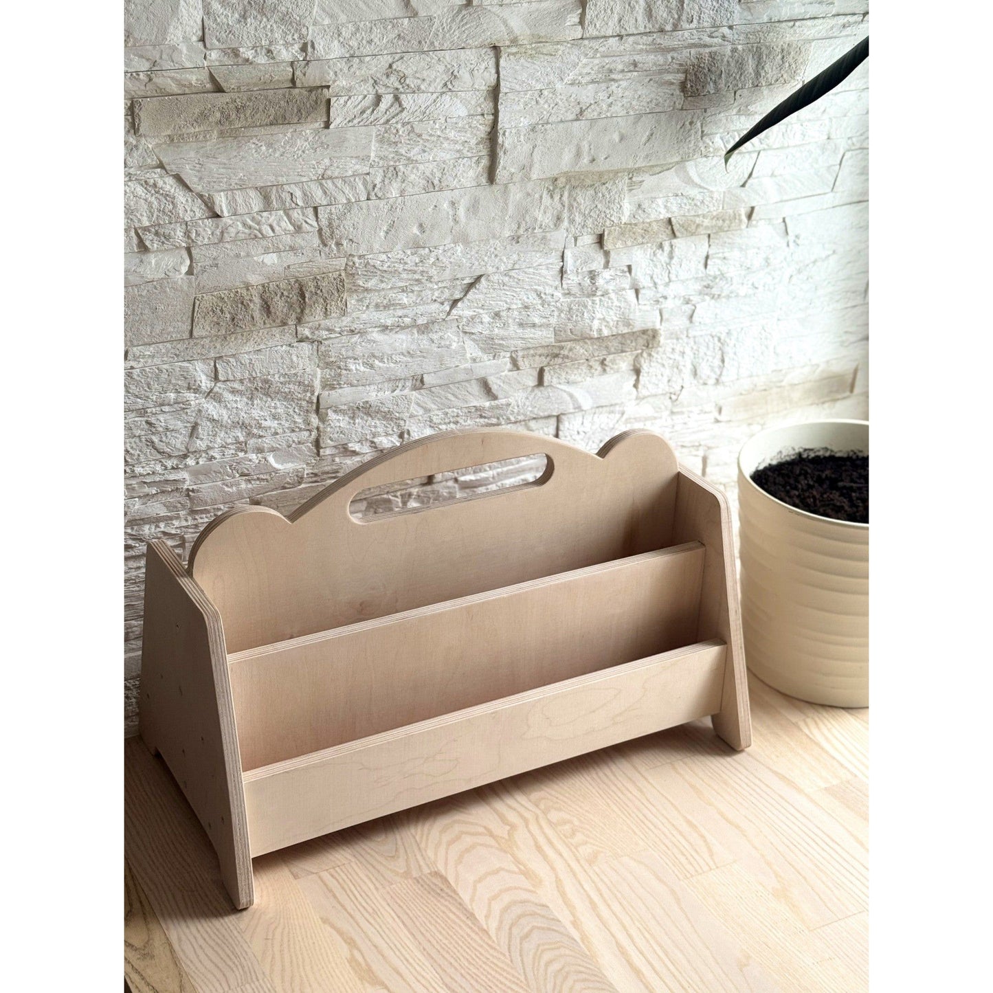 Montessori Double Sided Wooden Book Display For Kids