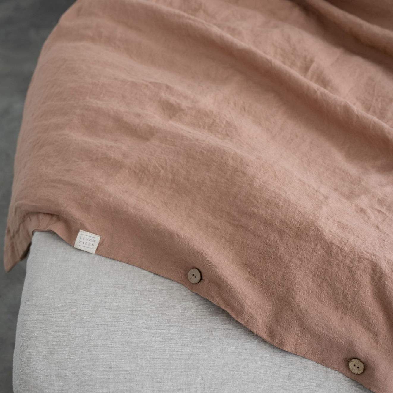 Pellava pussilakanasetti - Cafe Creme (Parivuode) - Linen Tales