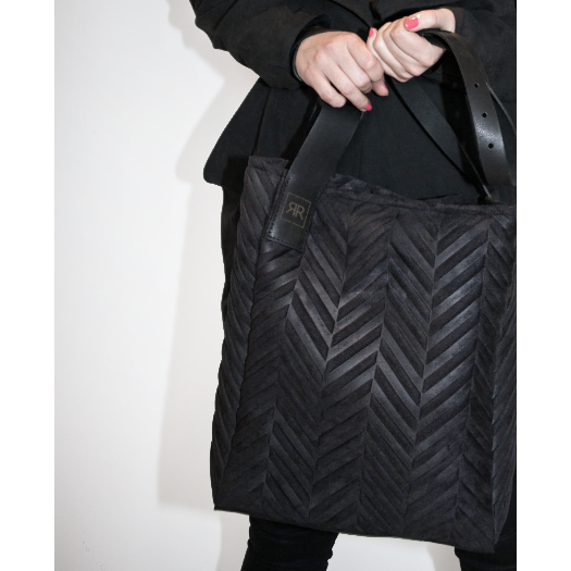 Mixed Material Handbag