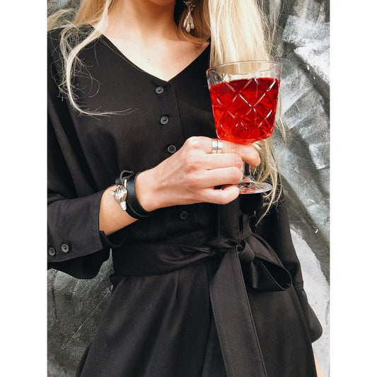 Wolf Leather Bracelet - Silver Matte