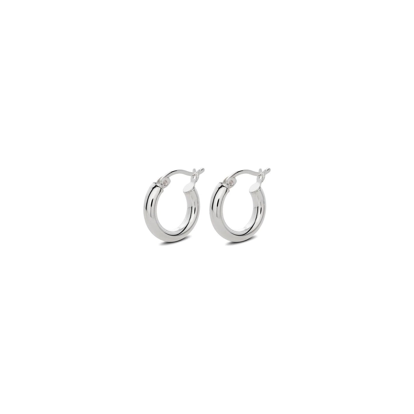 Ella Hoops Earrings - Silver