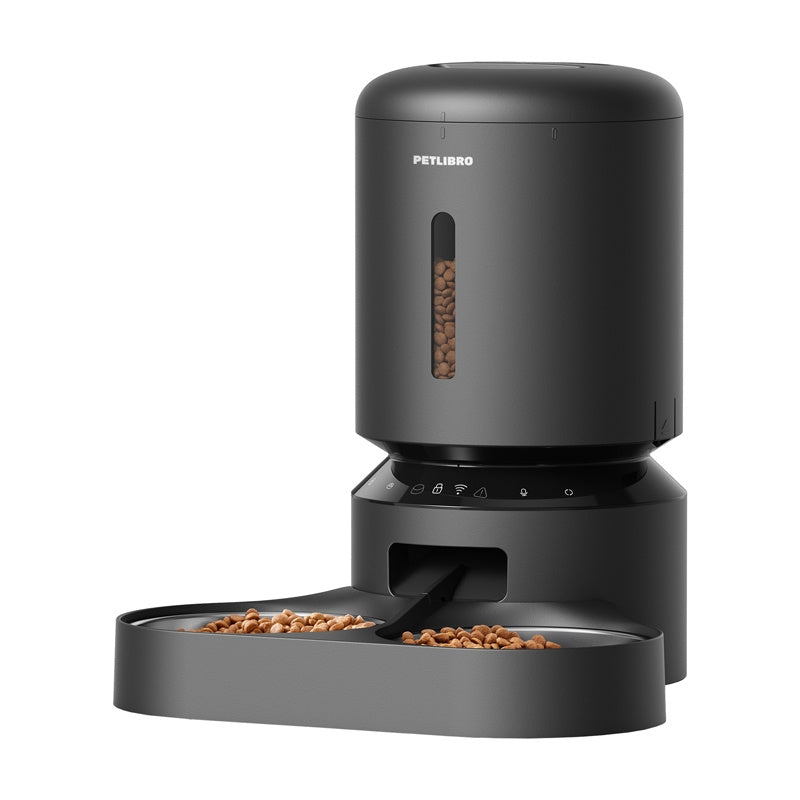Petlibro Granary -ruoka-annostelija tuplakulholla, Wifi, 5L - Musta