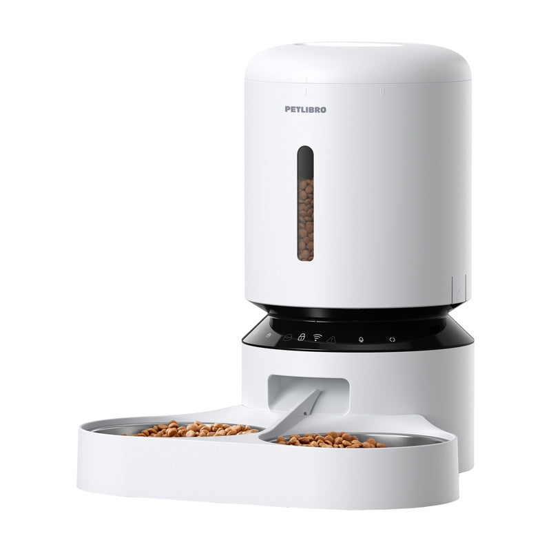 Petlibro Granary -ruoka-annostelija kaksoisaltaalla, Wifi, 5L (valkoinen)