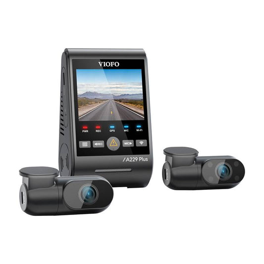 Kojelautakamera VIOFO A229 PLUS 3CH 2K + 1080p WiFi, GPS