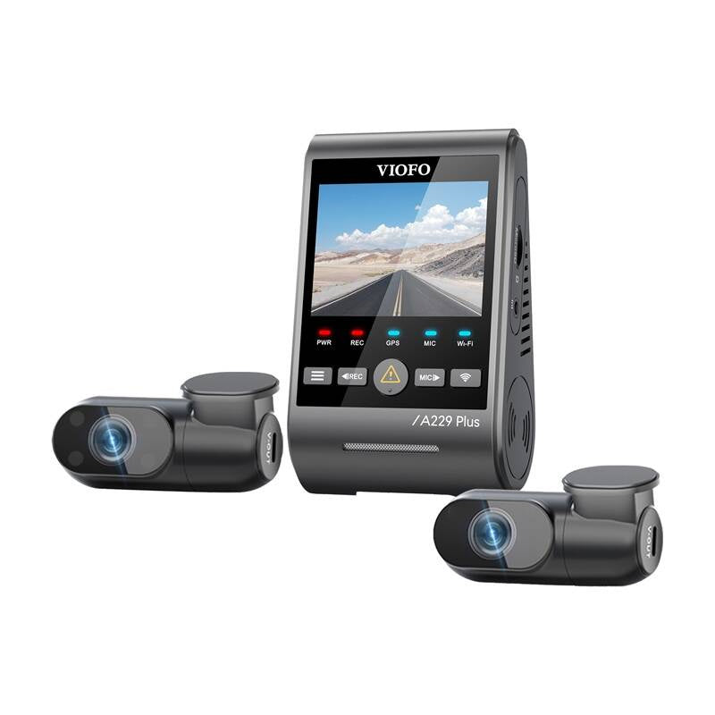 Kojelautakamera VIOFO A229 PLUS 3CH 2K + 1080p WiFi, GPS