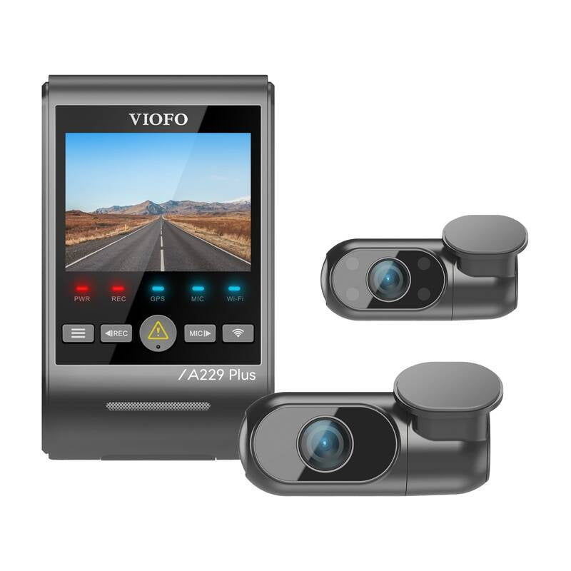 Kojelautakamera VIOFO A229 PLUS 3CH 2K + 1080p WiFi, GPS