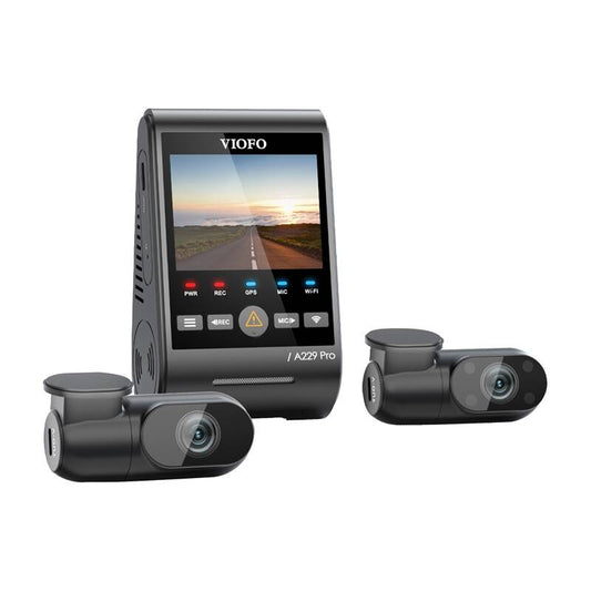 Kojelautakamera VIOFO A229 PRO 3CH 4K + 2K + 1080P WiFi, GPS