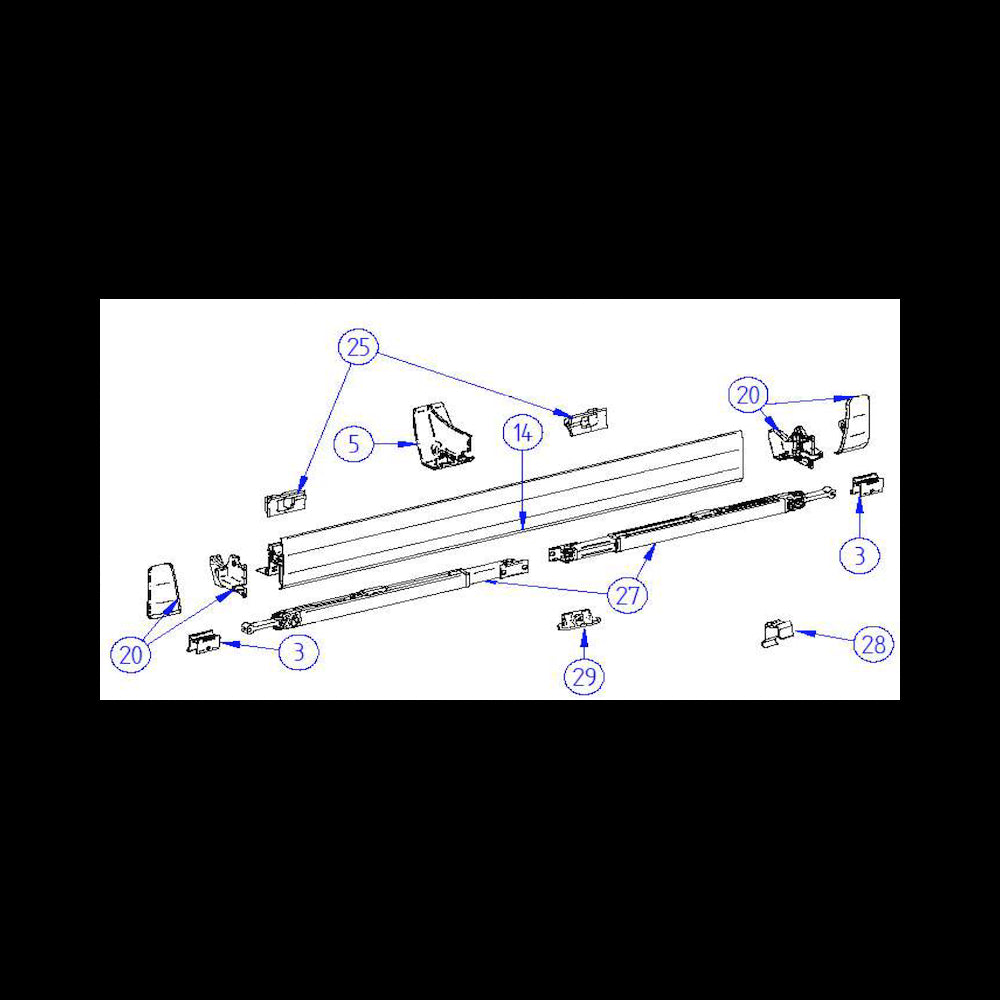 Thule etupalkin kulmakappale Ominstor 8000 | 1500600326 | 5415182021197 | Kotikauppa | Thule
