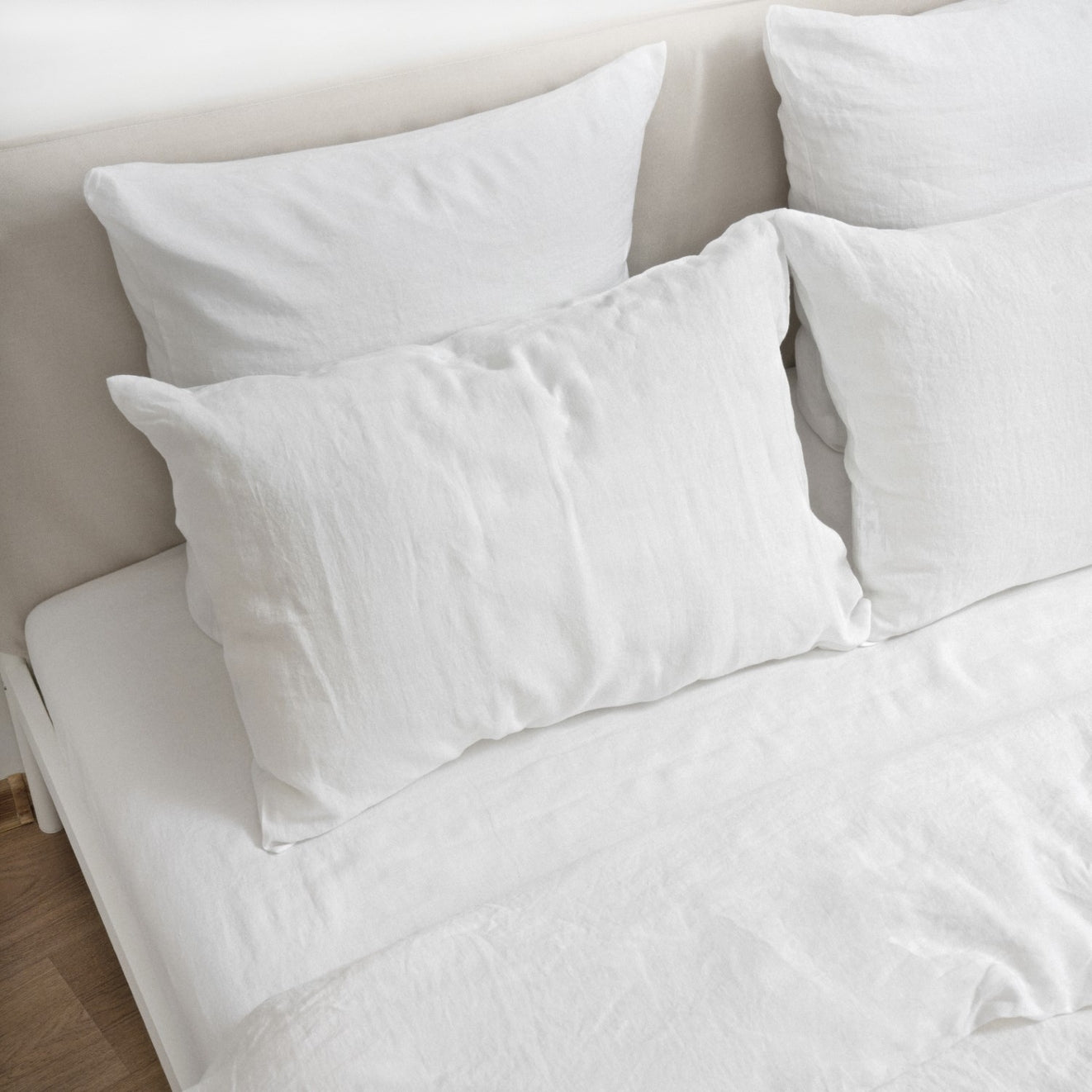 Pellava pussilakanasetti - White (Parivuode) - Linen Tales