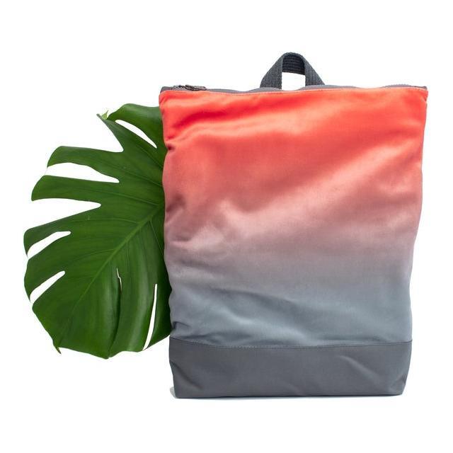 Faux Leather Backpack - Salmon