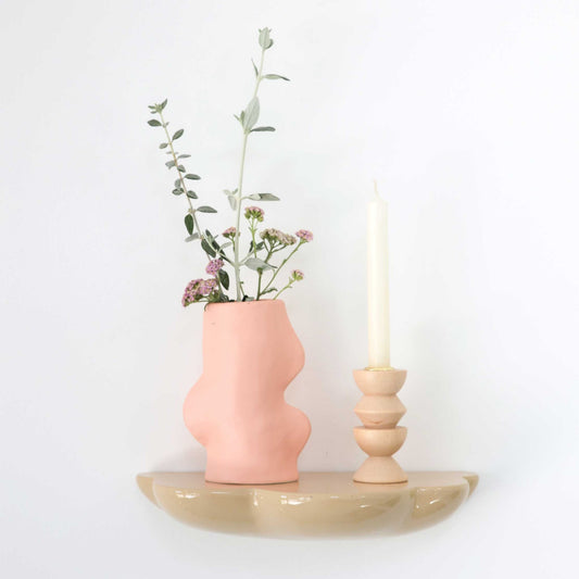 Fluxo Ceramic Vase Medium - Pink