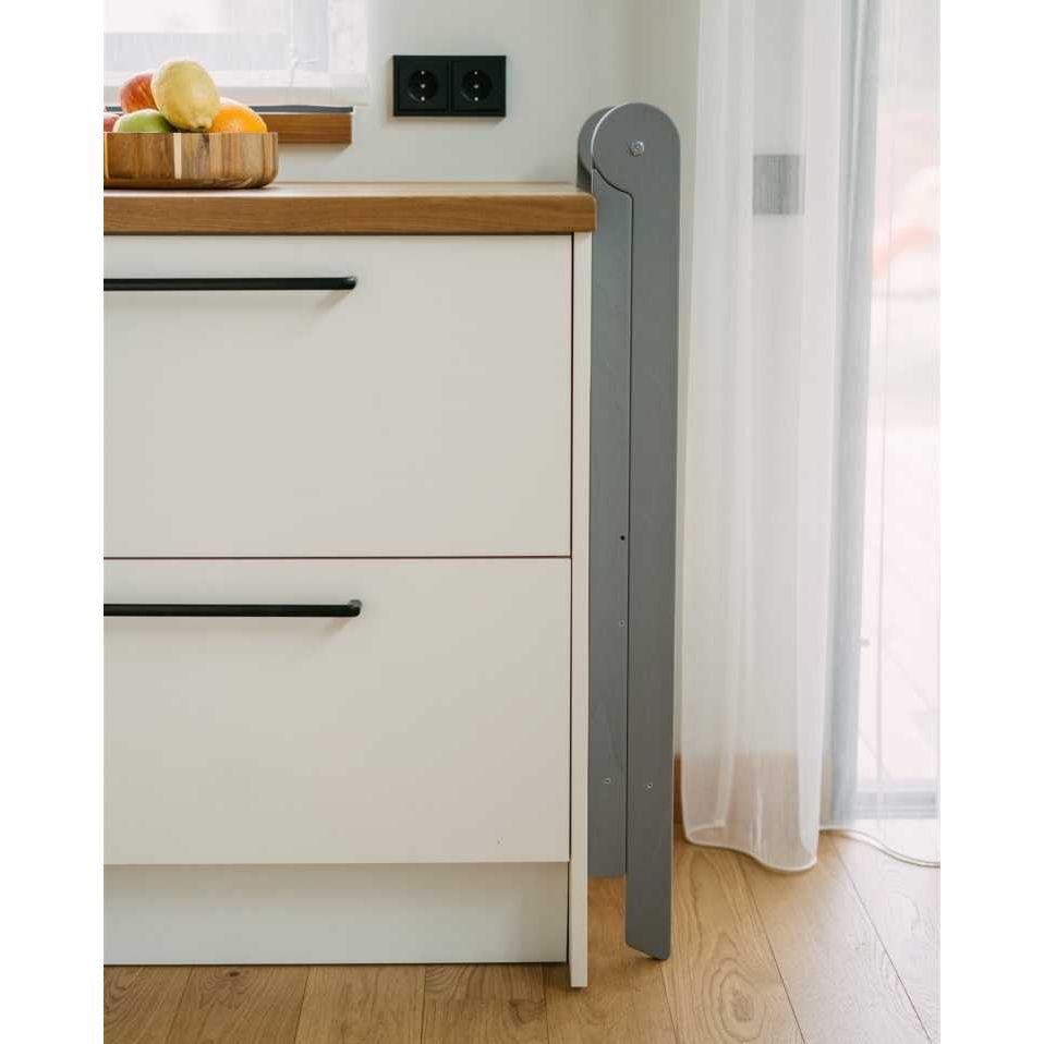 Foldable Kitchen Tower With Removable Rail