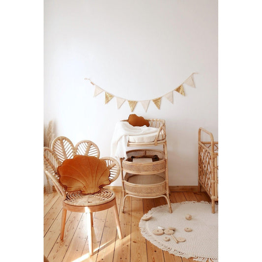 Sequin Garland - Gold and Beige