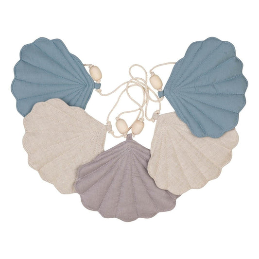 Shell Garland - Dusty Blue