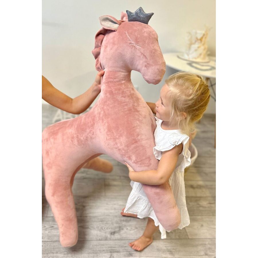 Giant Soft Toy Wingless Pegasus – Dusty Pink