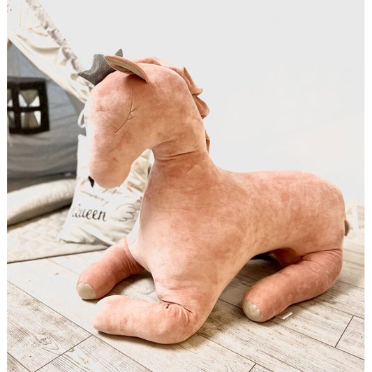 Giant Soft Toy Wingless Pegasus – Dusty Pink