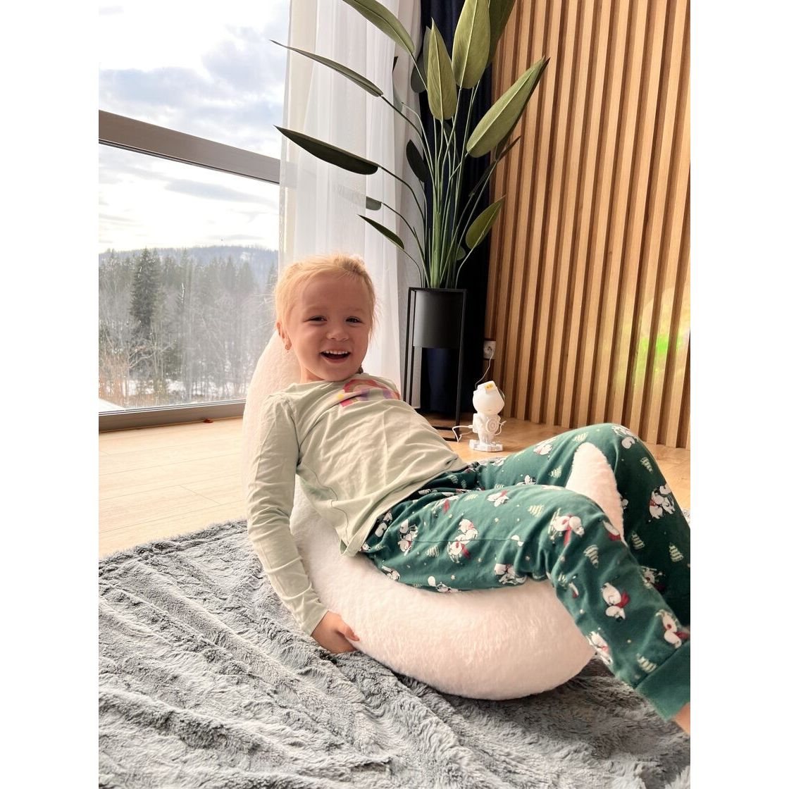 Handcrafted Giant Moon Pillow for Babies & Toddlers
