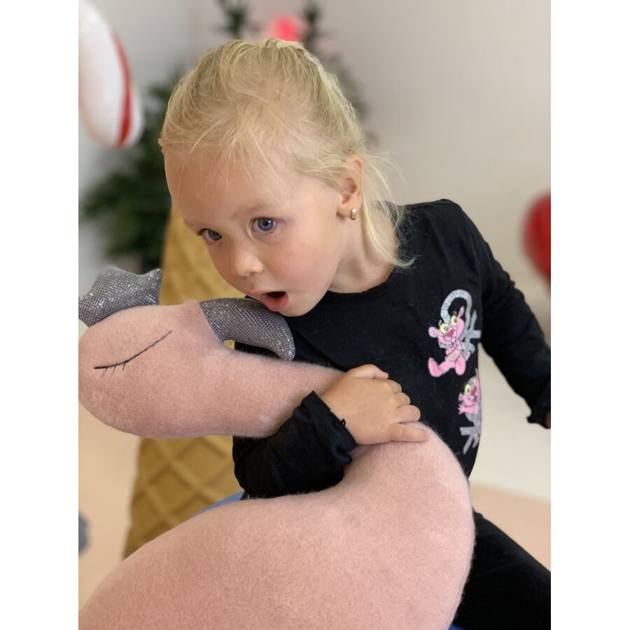 Handmade Pink Flamingo Soft Toy