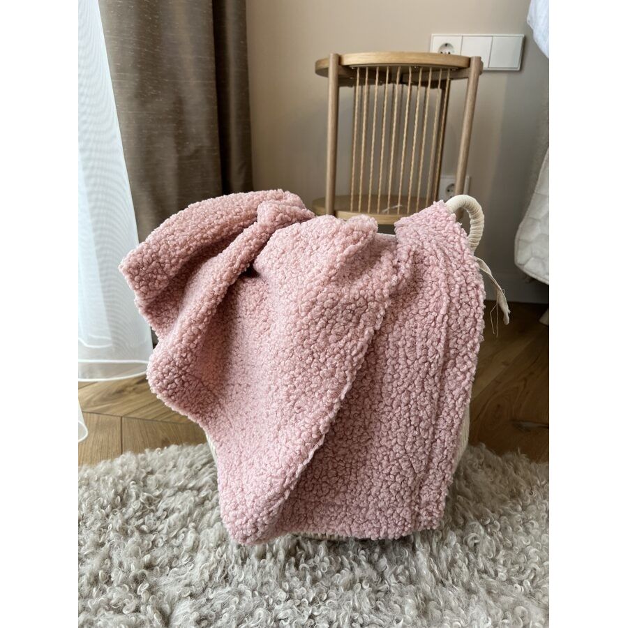 Handmade Bedspread & Blanket Teddy - Dusty Pink