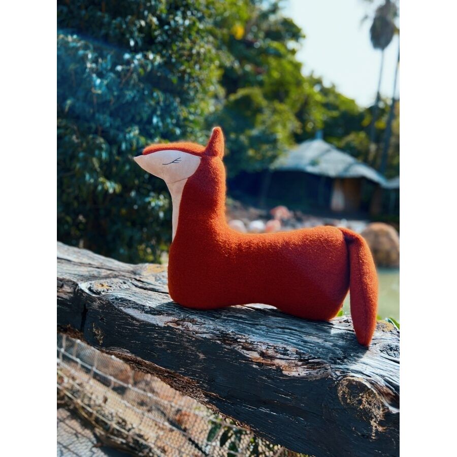 Handmade Fox Soft Toy Pillow