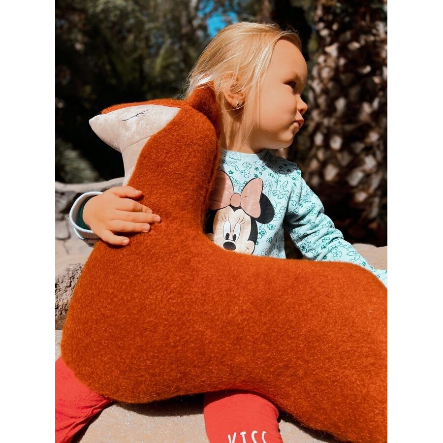 Handmade Fox Soft Toy Pillow