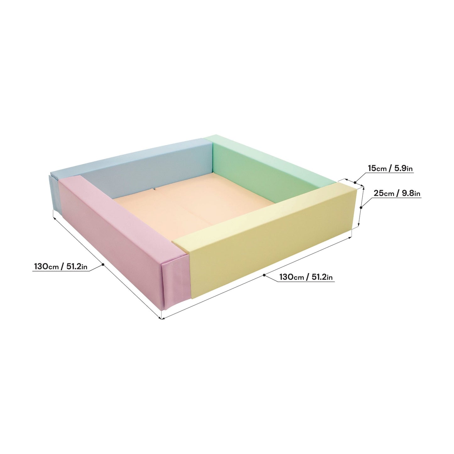 Soft Play Ball Pit - Light Pastel
