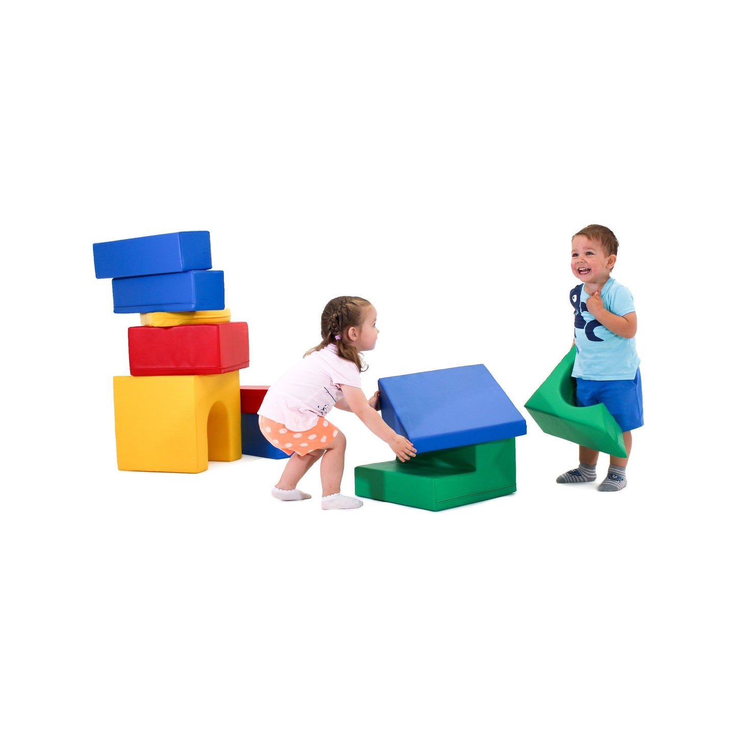 Soft Play 10 Foam Block Set - Multicolor Creativity