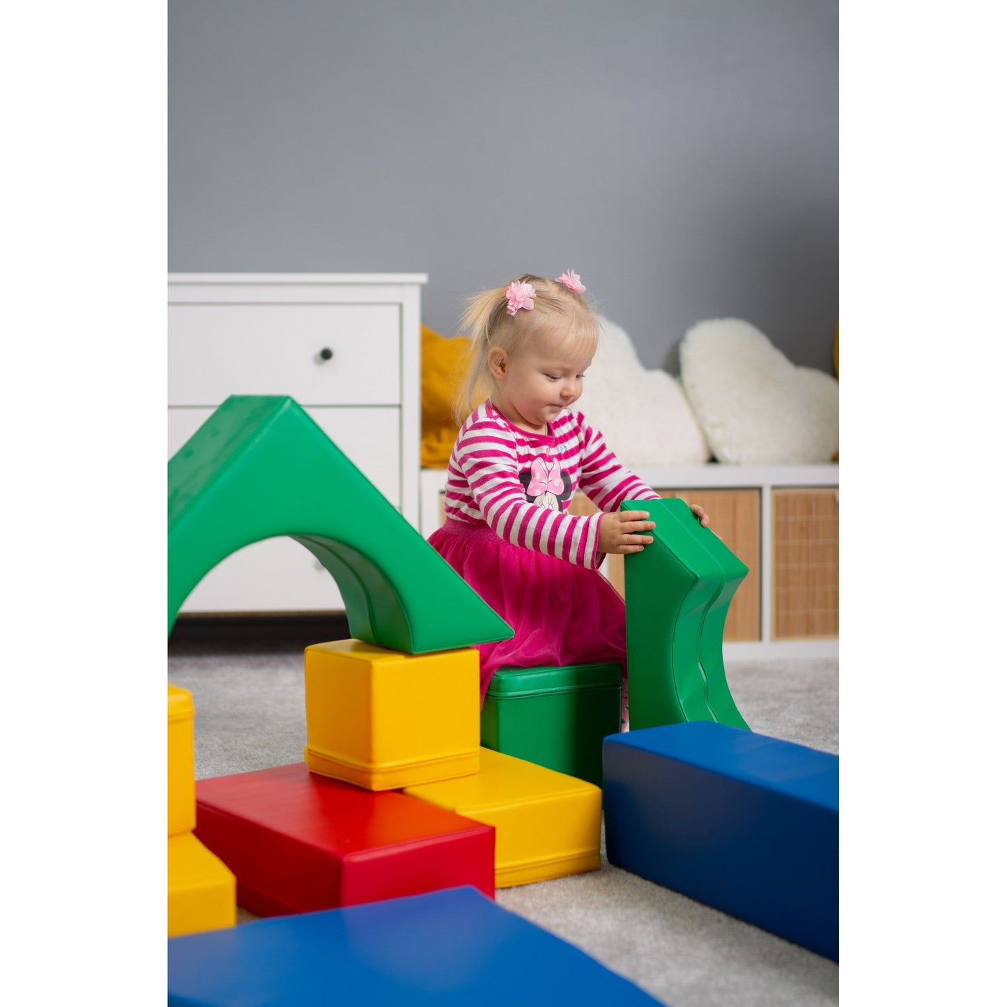 Soft Play 10 Foam Block Set - Multicolor Creativity