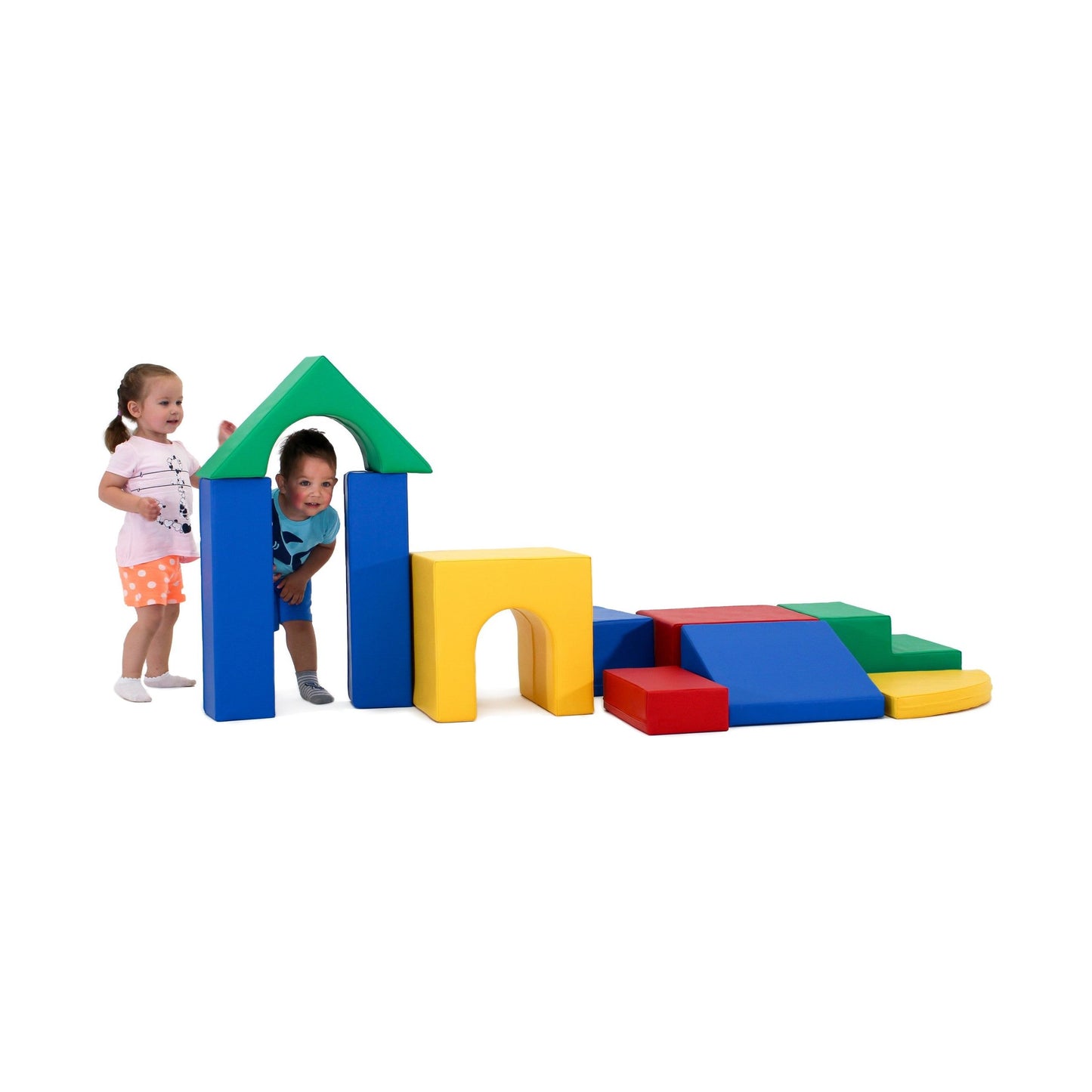 Soft Play 10 Foam Block Set - Multicolor Creativity