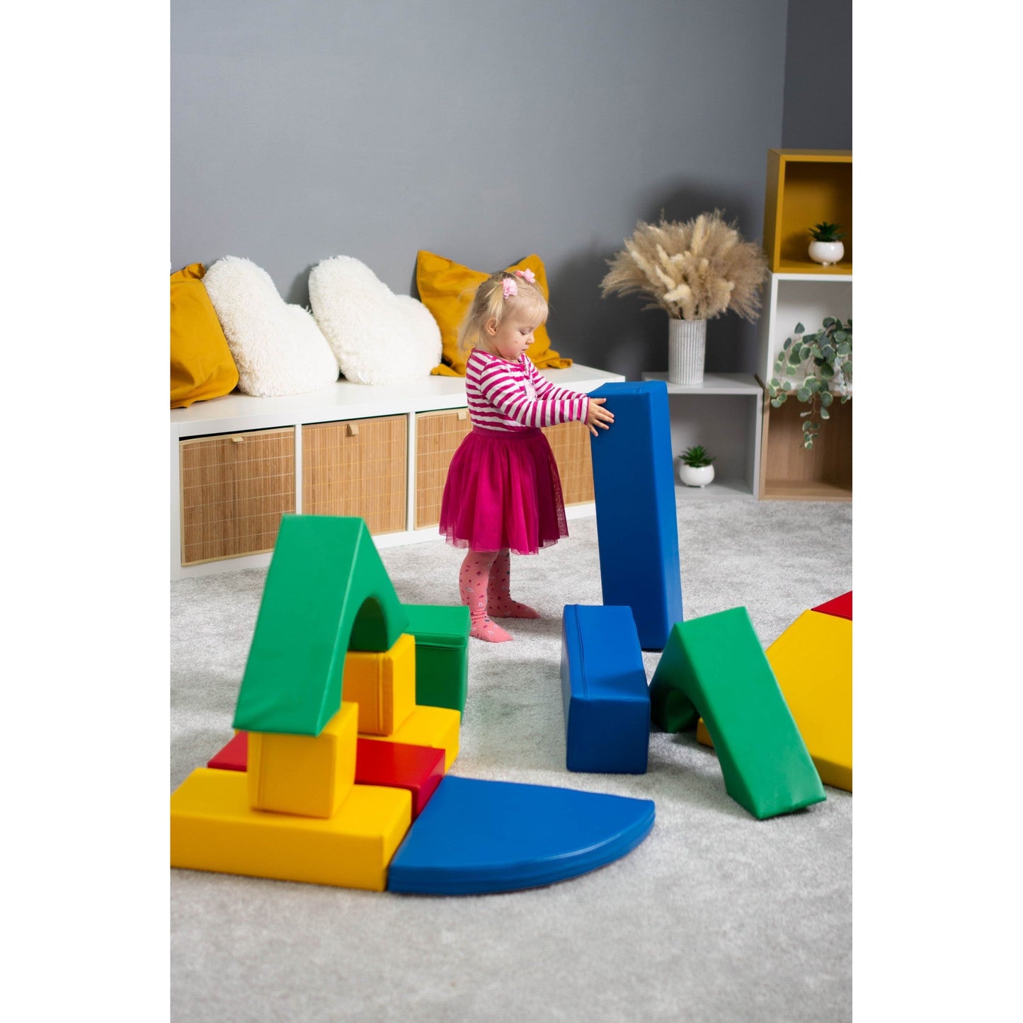 Soft Play 10 Foam Block Set - Multicolor Creativity