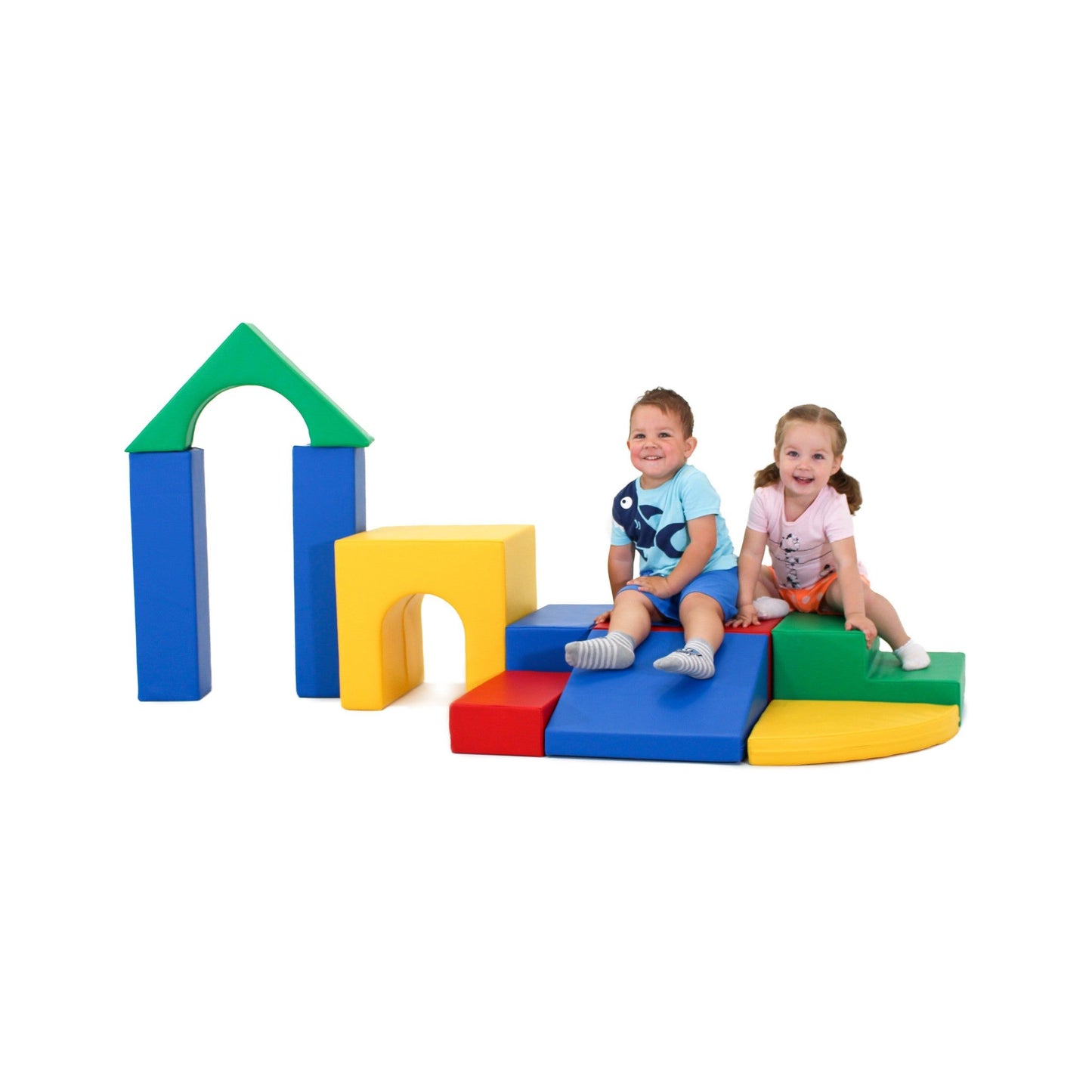 Soft Play 10 Foam Block Set - Multicolor Creativity