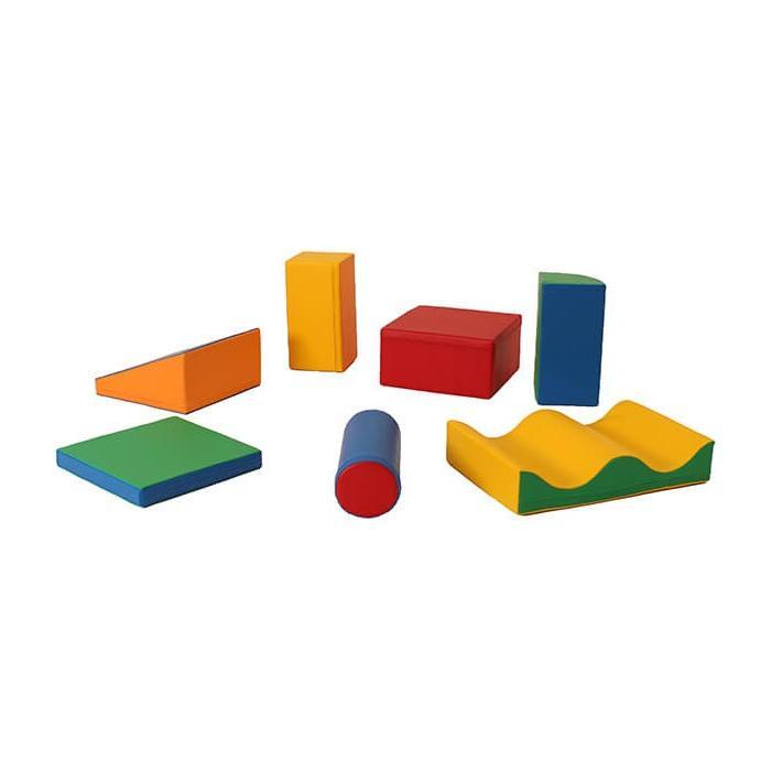 Soft Play 7 Foam Block Set - Multicolor Discoverer