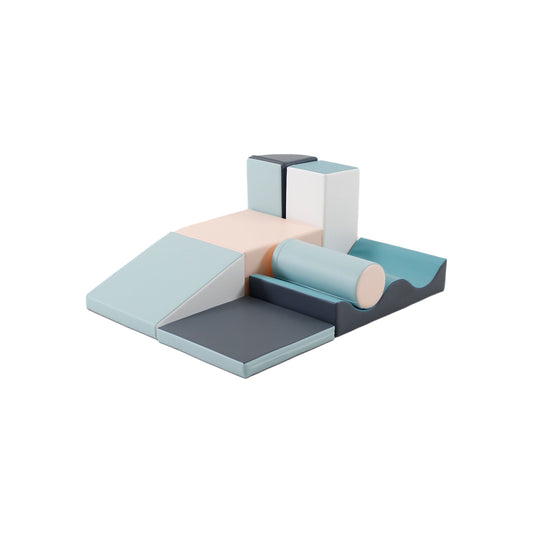 Soft Play 7 Foam Block Set - Light Pastel Discoverer