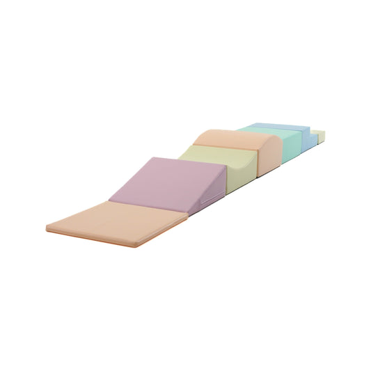 Soft Play 7 Foam Block Set - Light Pastel Little Crawler