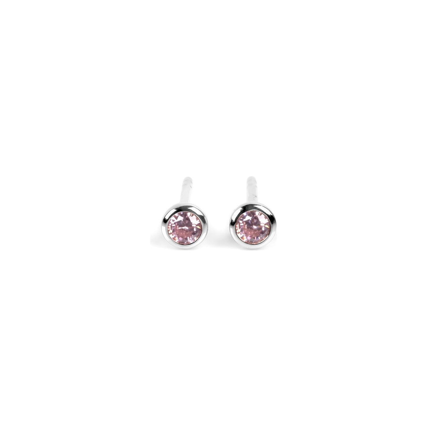 Illumi Stud Earrings - Rose Gold and Silver