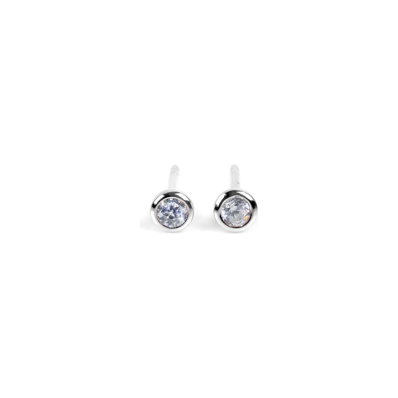 Illumi Stud Earrings - Rose Gold and Silver