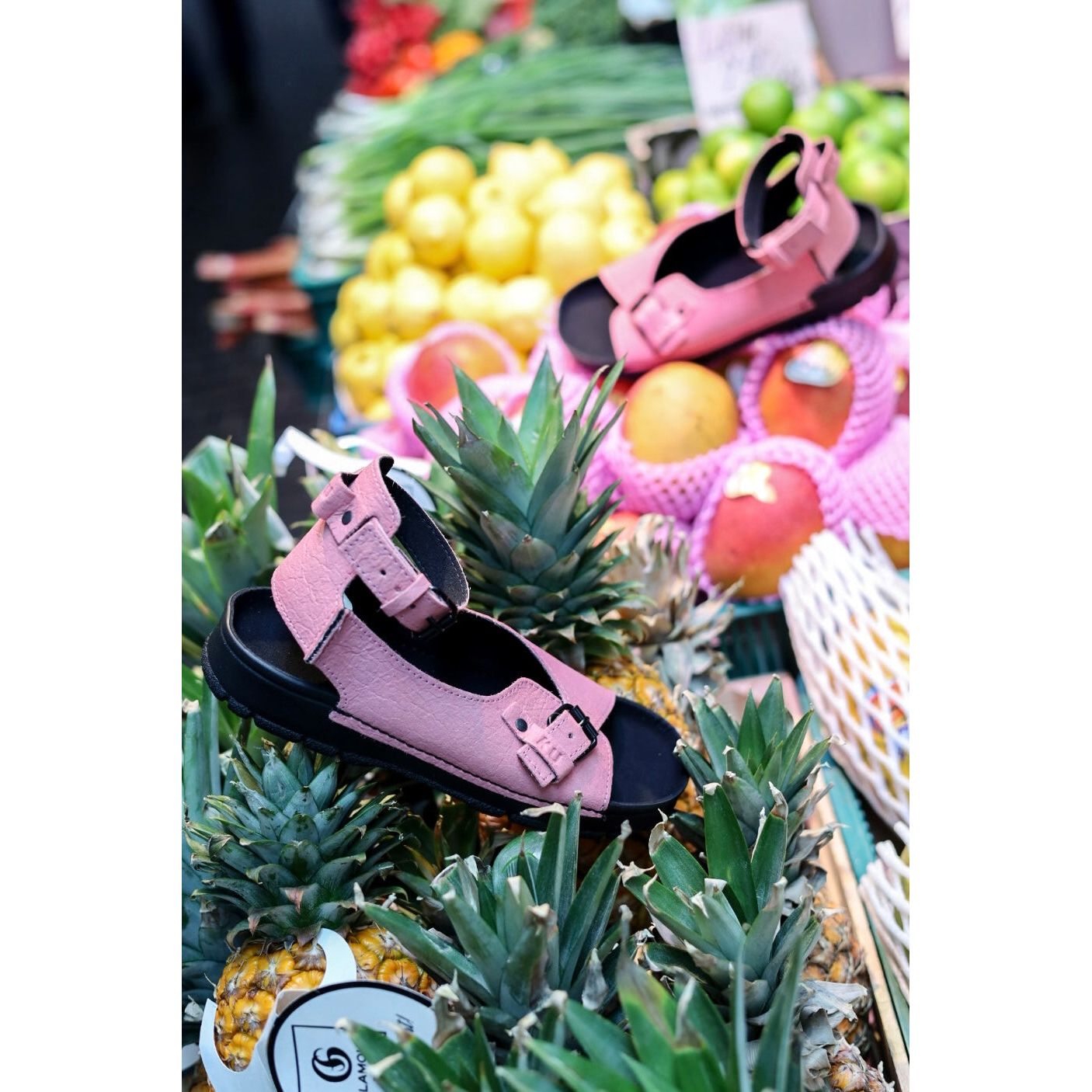 TOKU Athens Vegan Sandals - Pink