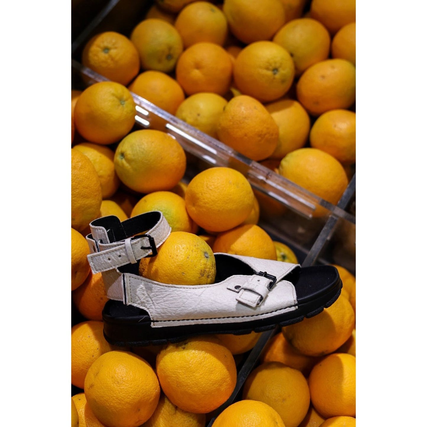 TOKU Athens Vegan Sandals - White