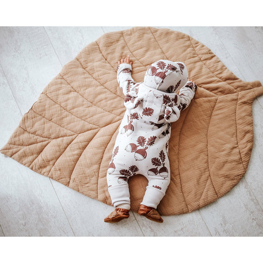Eared Jumpsuit for Babies and Kids - Acorns on Sand