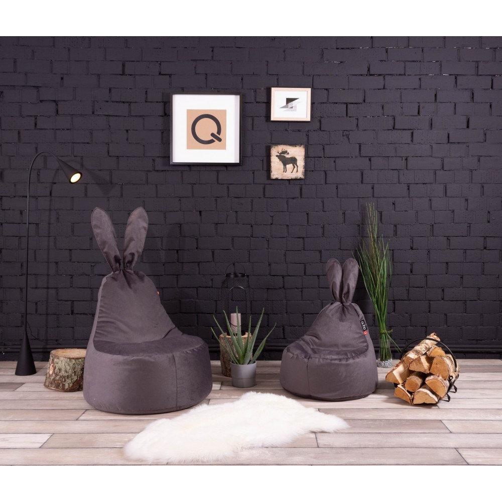 Säkkituoli Qubo™ Baby Rabbit Wave Blue POP FIT