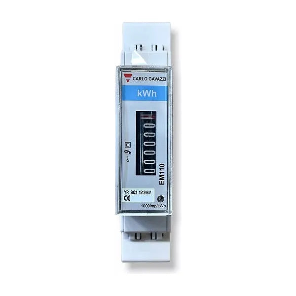 kWh-mittari, 1-vaihe, analoginen EM110 116x17,5x62mm, DIN aukkoon EM110 | 1000292 | 5908311364765 | Kotikauppa |