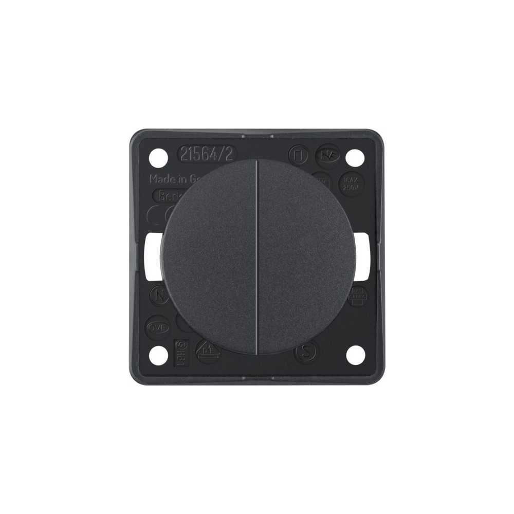 Berker katkaisin upotettava 2-osainen antrasiitti matta 250V, 16AX | 936552505 | 4011334240075 | Kotikauppa | Berker