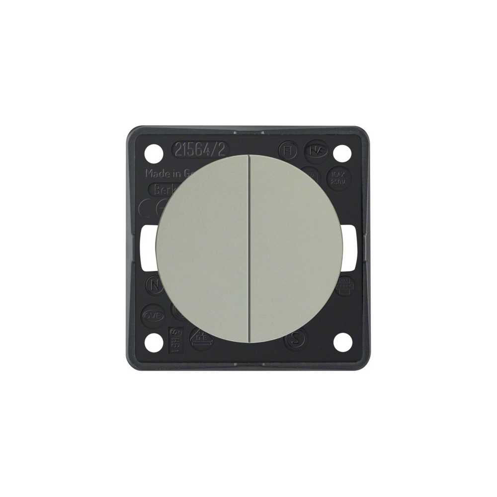 Berker katkaisin upotettava 2-osainen kromi matta 250V, 16AX | 936552528 | 4011334240471 | Kotikauppa | Berker