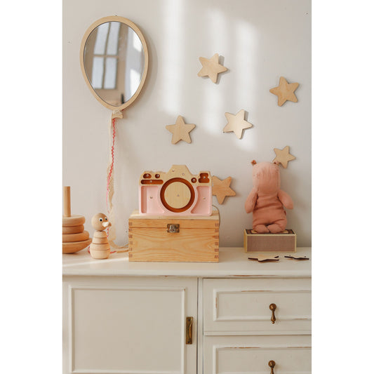 Kids Room Balloon Mirror – Child-Friendly Acrylic & Wood
