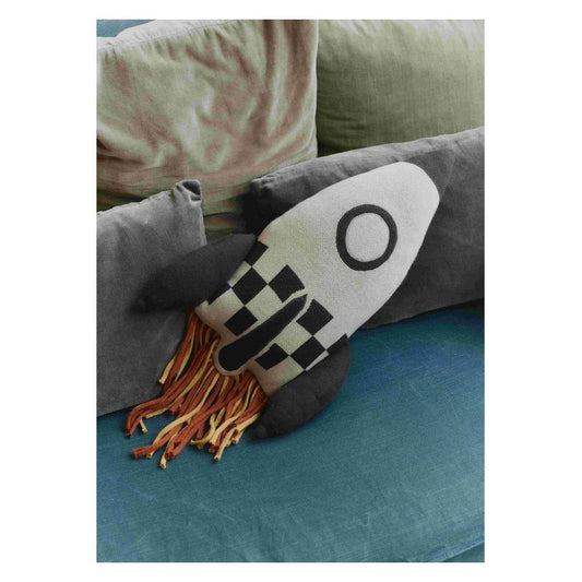 Knitted Rocket Pillow
