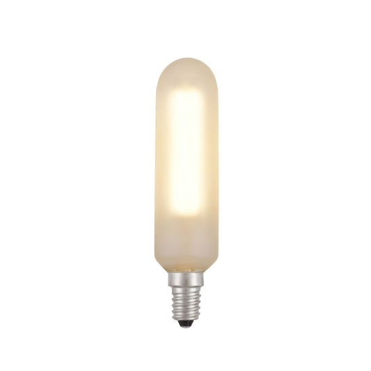 Putkimainen LED-lamppu, satiinivalkoinen - E14 4W Himmennettävä 2700K