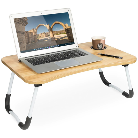 Taitettava kannettavan tietokoneen pöytä