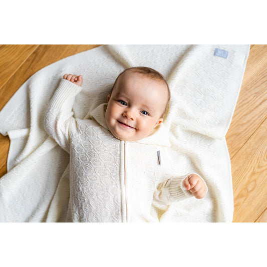 HAPPINESS Gift Set For Baby - Blanket, Romper and Bonnet