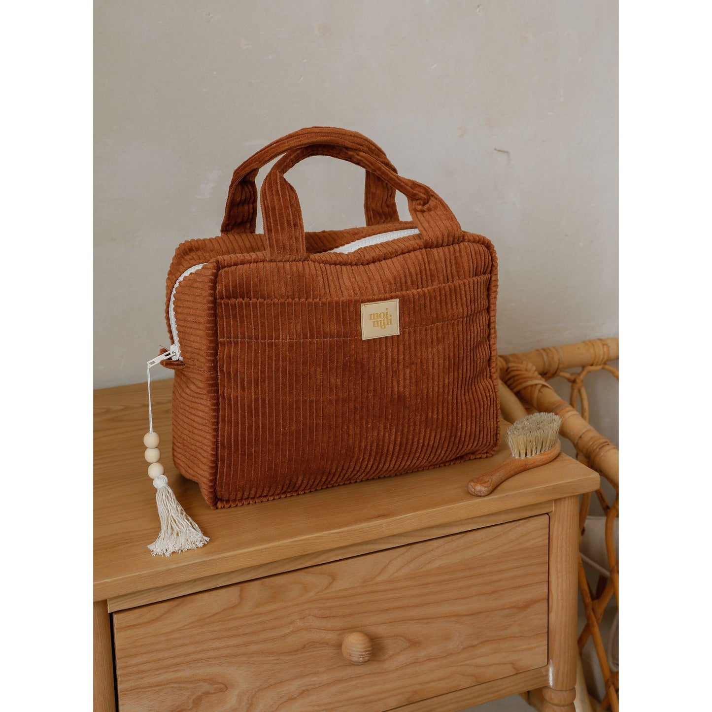 Large Make-Up Bag - Caramel